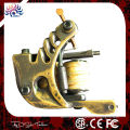 Traditional brass handmade shader tattoo machine, 8 wraps copper wire coils tattoo gun